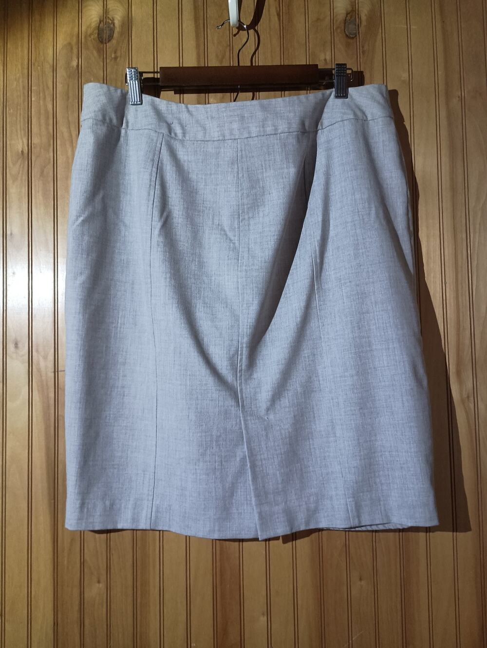 WORTHINGTON Stretch Size 16 Gray Pencil Skirt Office Siren Career Capsule